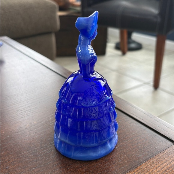 Cobalt blue Slag Melanie Southern Belle Lady, vintage antique Summit Art Glass - Picture 5 of 7